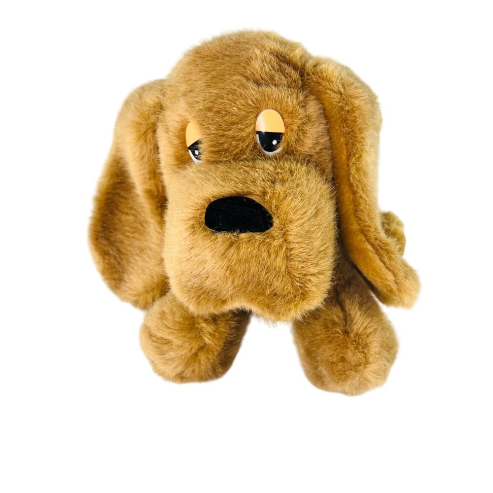 Vintage Walmart Sad Eyes Hound Dog Stuffed Animal Plush
